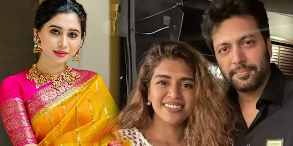 aarthi,kenisha, jayam ravi. aarthi,kenisha, jayam ravi.