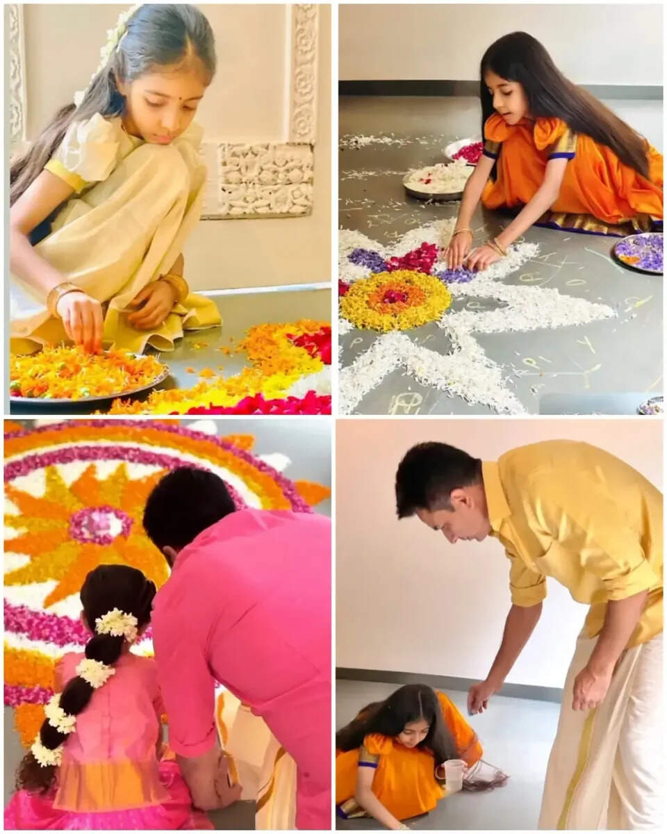 அடடே நம்ம அசின் மகளா இது!.. ஓணம் கொண்டாட்டம் களைகட்டுதே!..