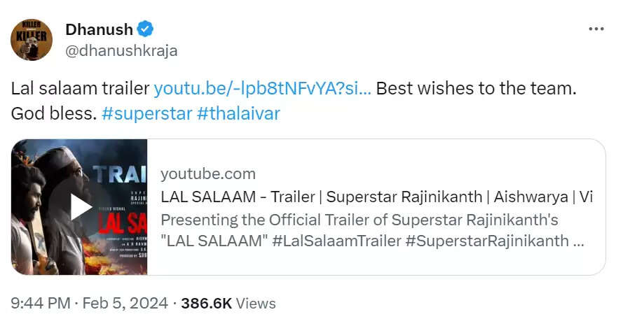 என்ன மனுஷன்யா தனுஷ்!.. மனைவி படத்துக்கு திடீர்னு இப்படியொரு ட்வீட் போட்டு அசத்திட்டாரே!..