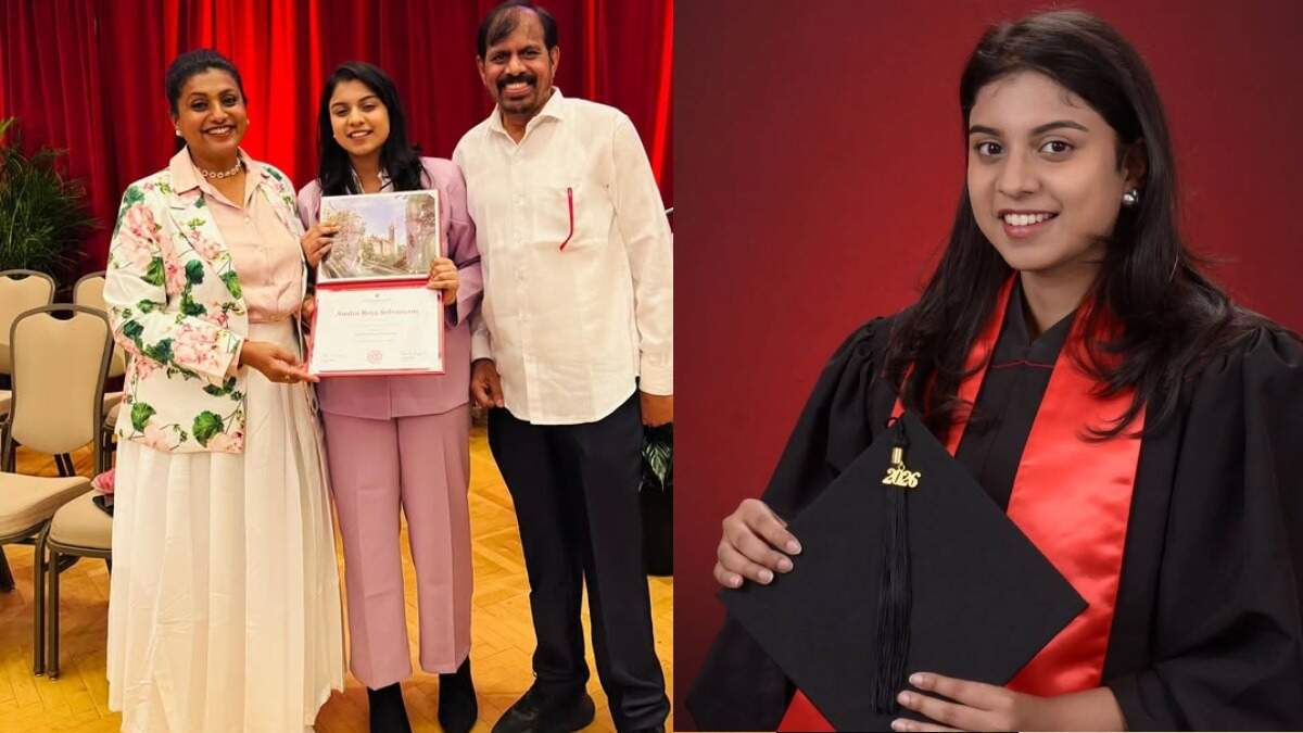 ரோஜா மகளே ராஜகுமாரி!.. வெளிநாட்டில் பட்டம் வாங்கிய அன்ஷு.. அம்மாவுக்கு செம ஹேப்பி!..