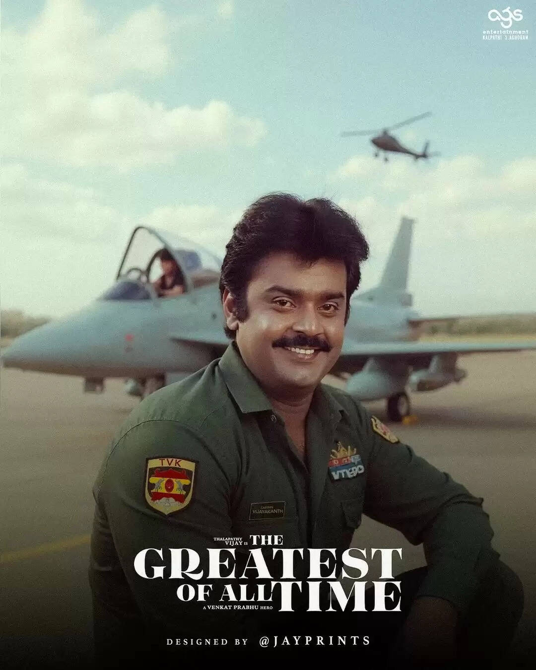 கோட் படத்தில் இதுதான் விஜயகாந்தின் லுக்கா?!.. கேப்டன் செம க்யூட்டா இருக்காரே!....