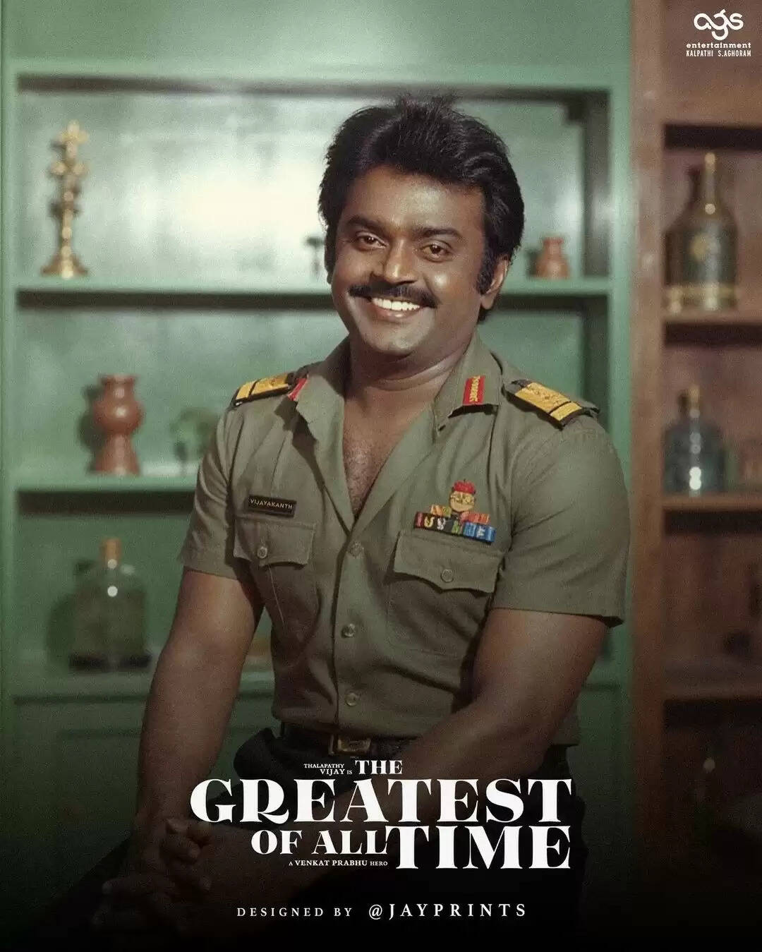 கோட் படத்தில் இதுதான் விஜயகாந்தின் லுக்கா?!.. கேப்டன் செம க்யூட்டா இருக்காரே!....