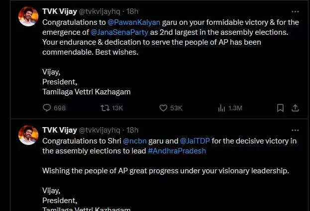 தமிழக தேர்தல் ரிசல்ட்!.. ரெண்டு பேருக்கு மட்டும் வாழ்த்து சொன்ன விஜய்!.. பார்ட்டி செம அப்செட்டா!...