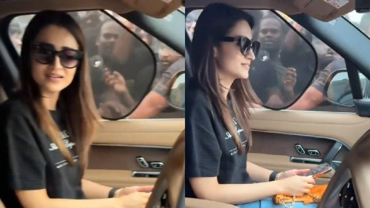 தளபதியை கேட்டேன்னு சொல்லுங்க அக்கா!.. த்ரிஷாவோட ரியாக்&zwnj;ஷனை பார்க்கணுமே!..