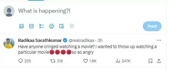 இது படமா? வாமிட் வர அளவுக்கு கோவம் வருது.. வைரலாகும் ராதிகாவின் பதிவு! என்னப் படம் தெரியுமா