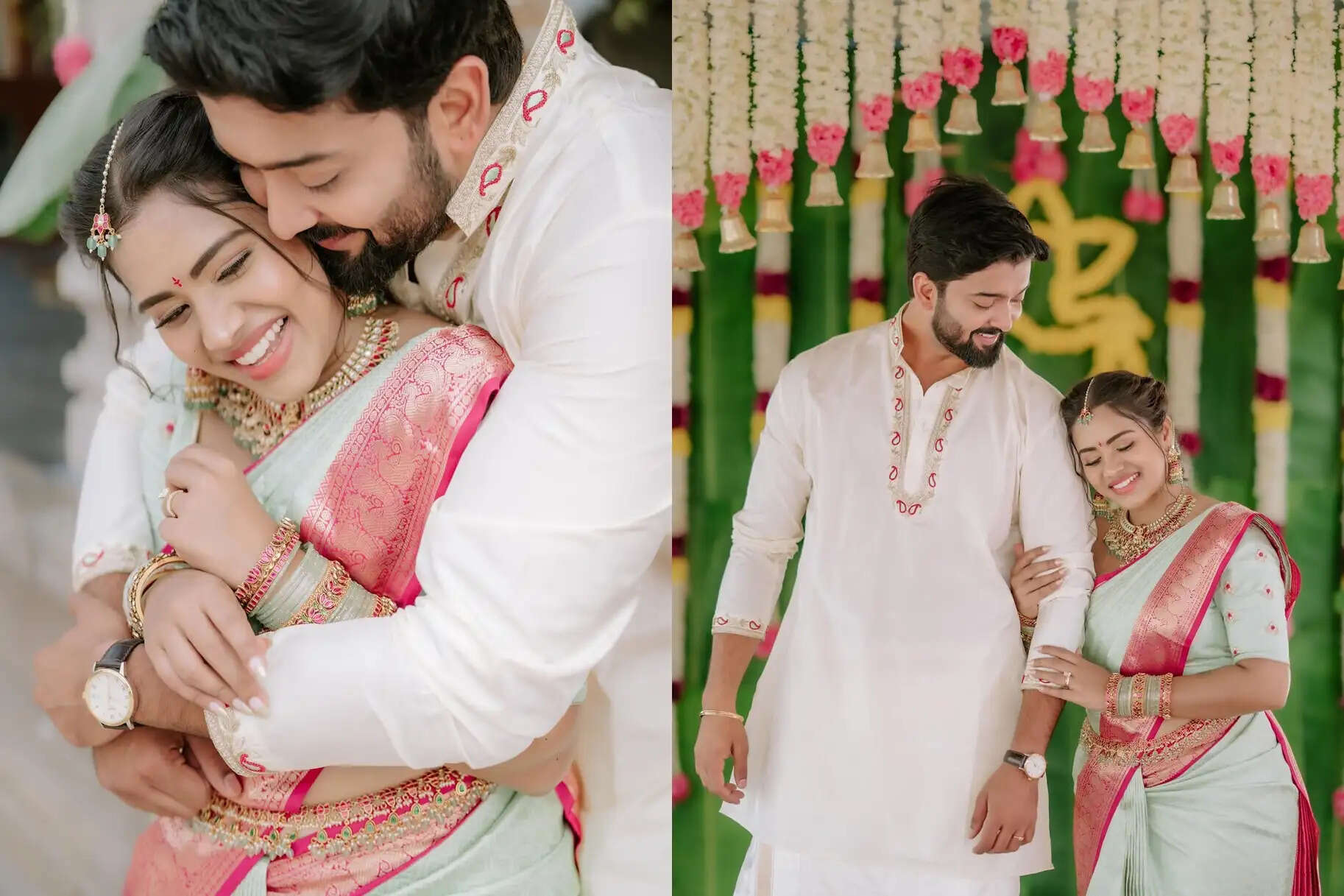 Aarthi Subash Pawan Ravindra engagemen