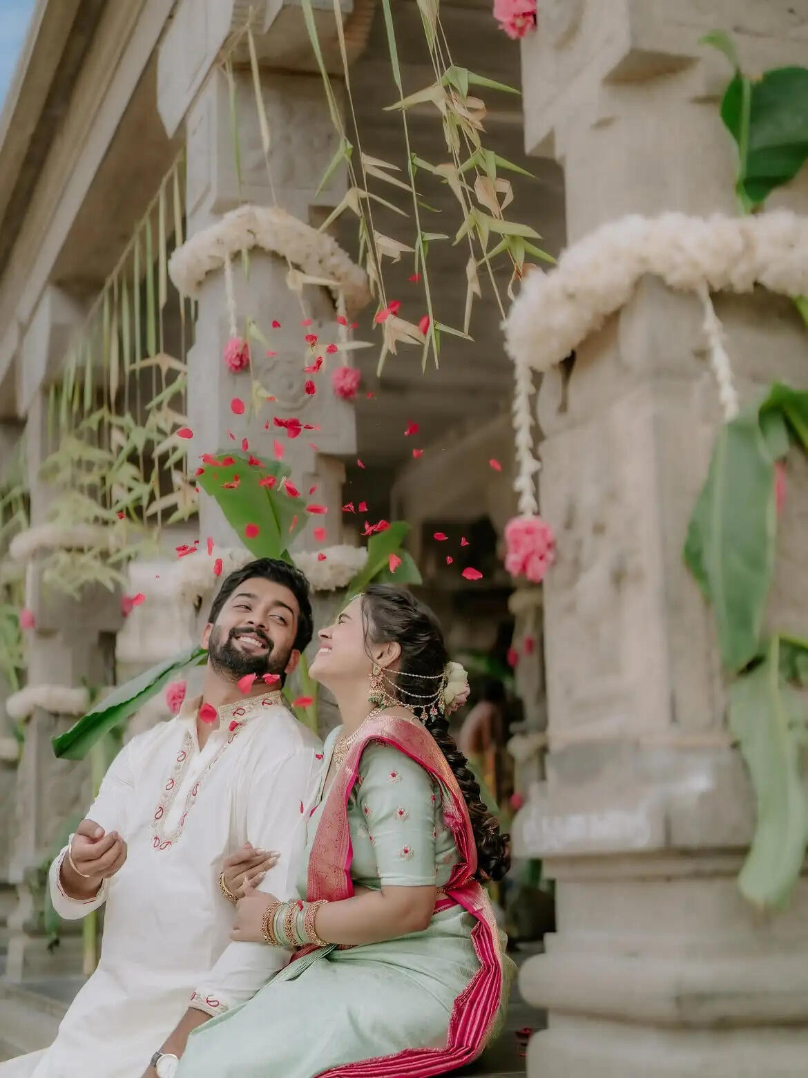 Aarthi Subash Pawan Ravindra engagemen