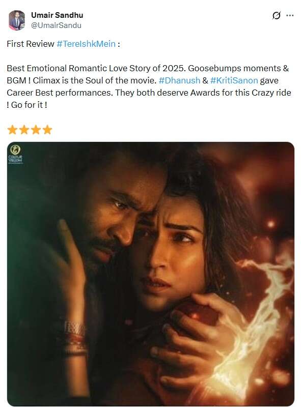 Tere Ishk Mein First Review