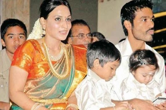 dhanush with wife