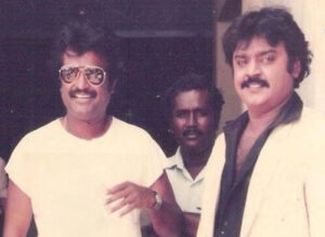 Vijayakanth and Rajinikanth