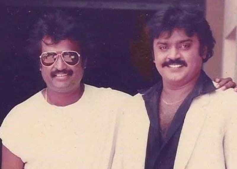 Vijayakanth and Rajinikanth