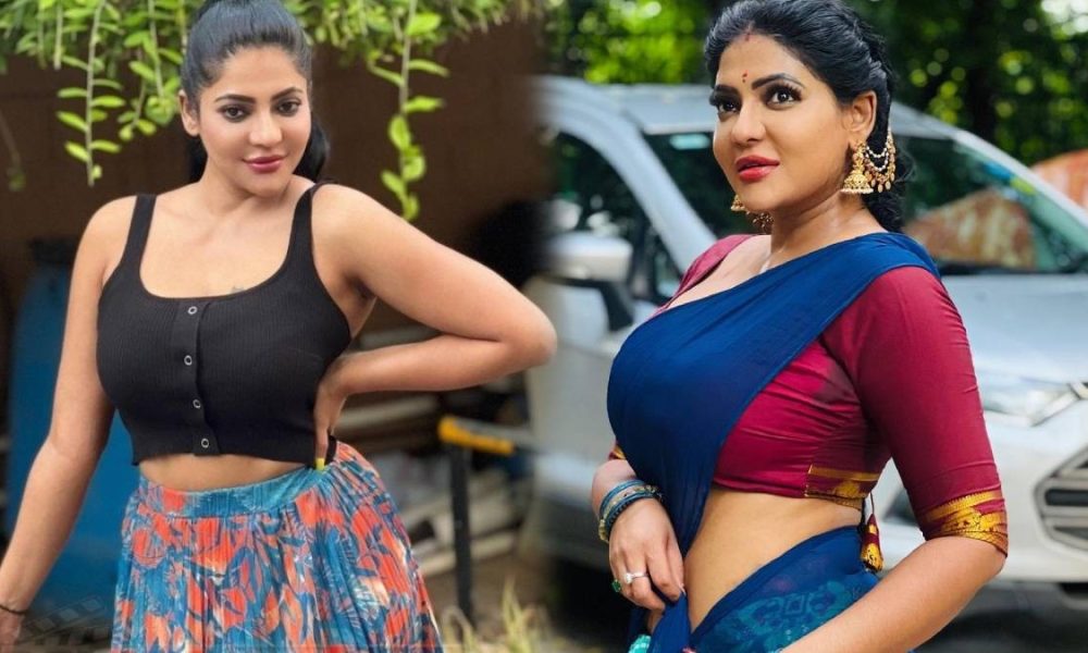 அத மூட பாவாட தாவணி பத்துமா செல்லம்?!.. பாதிய மறச்சி மீதிய காட்டும் ரேஷ்மா!.