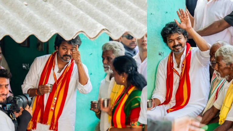 மதுராந்தகத்தில் ரோட் ஷோ!.. டீக்கடையில் விஜய்!.. வைரல் போட்டோஸ்!…